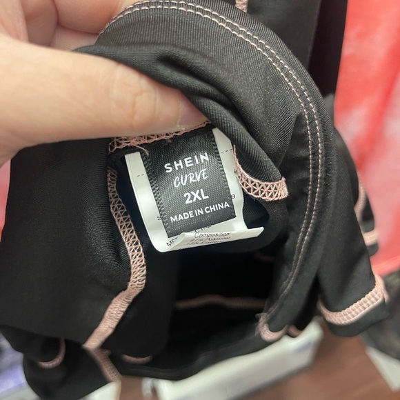 NEW SHEIN Pink Tie-Dye Women's Hoodie & Leggings Workout Set - Picture 9 of 9